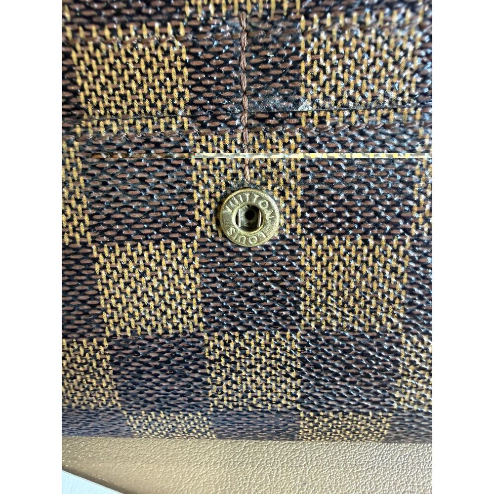 Authentic Louis Vuitton Damier Sarah Wallet Long Wallet w/ Box Dust Bag & COA - Picture 10 of 10